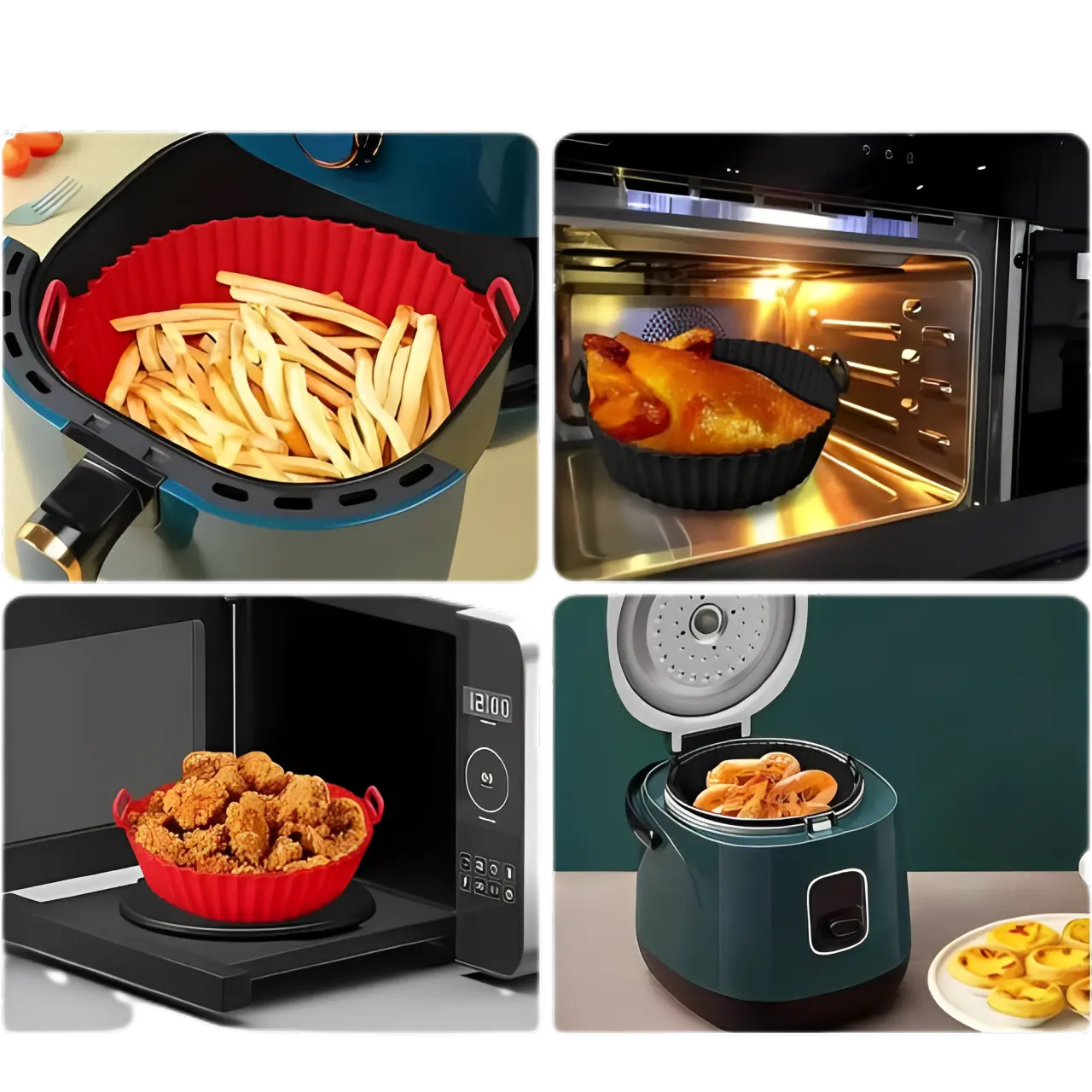 Kitchik EcoAir Silikonformar 2st - Glöm airfryers röran!
